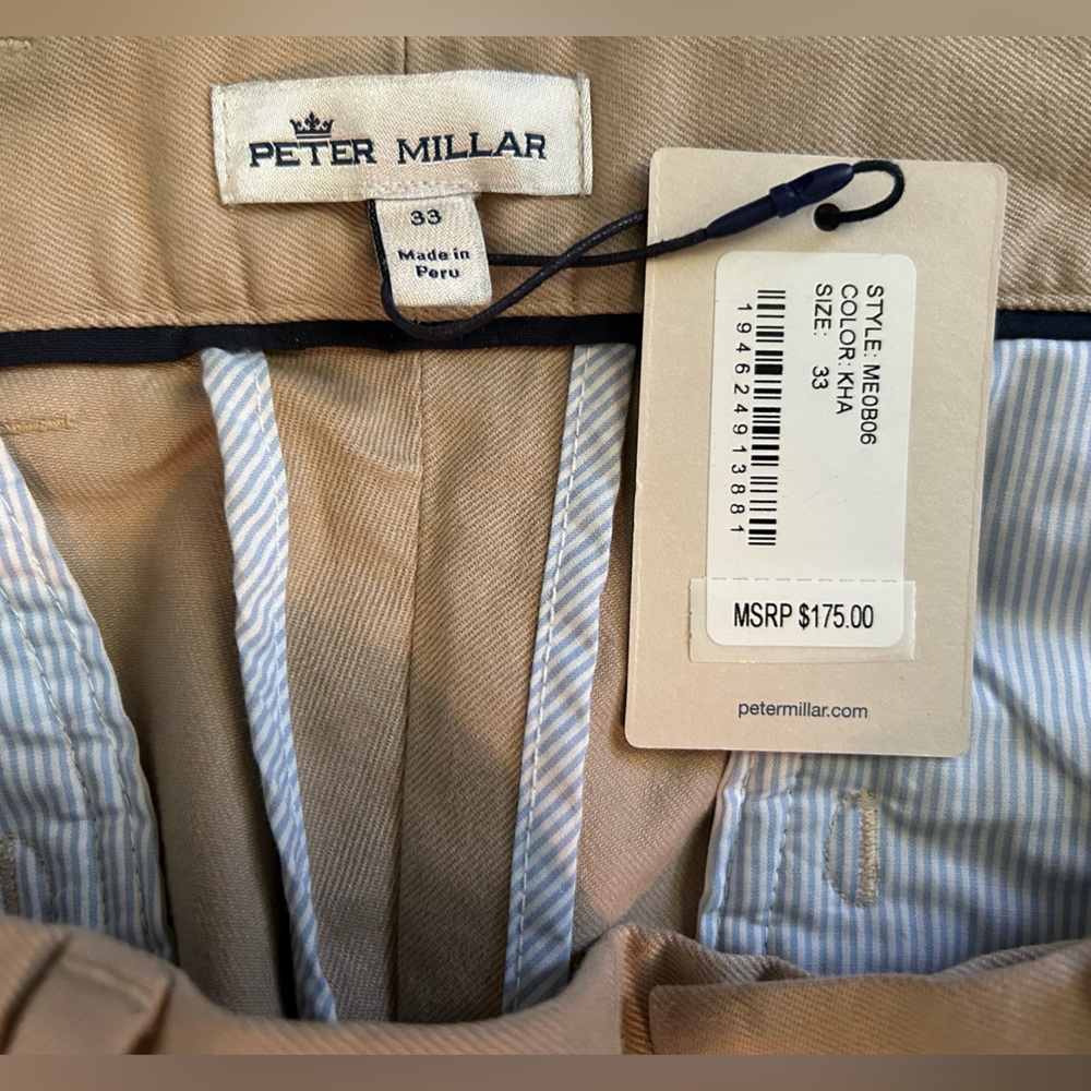 Peter Millar 33x36 chino pants